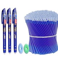 ✇ 85Pcs/Set Erasable Pen Gel Pens 0.5mm Blue/Black ink Refills Rod Washable Handle School Writing Office Kawaii Stationery Gel Pen