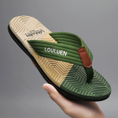 2023 Mens Flip Flops Fashion Sandals Massage Sole Home Slippers for Men Casual Shoes