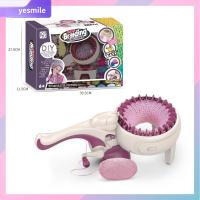 YESMILE ผ้าขนสัตว์อัตโนมัติ เครื่องถักมือ เครื่องมือแบบแมนนวล พลาสติกทำจากพลาสติก เครื่องทอผ้าในครัวเรือน ความคิดริเริ่มสร้างสรรค์ ดีไอวาย Braider อัตโนมัติ