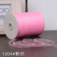 New 1/4(6 mm) Pink single face satin ribbon webbing decoration gift Christmas ribbons Sewing Fabric Hand DIY (10 meters/roll ) Gift Wrapping  Bags