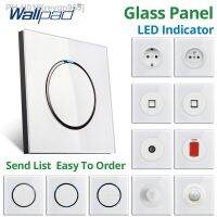 hot！【DT】 New Arrival Push Wall With Indicator Socket Glass Panel