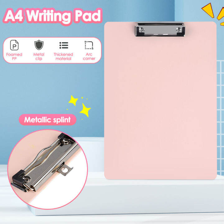 A4 Writing Board Clipboards Multiple Colors Folder Clip Multifunctional