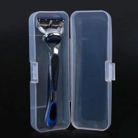 【YF】 Men Universal Shaver Storage Box Handle Full Transparent Plastic Case Razor Boxes Eco-Friendly PP Shaving High Quality