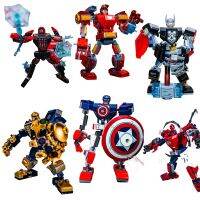 ใหม่ KSZ1003-1014 บล็อกตัวต่อเลโก้ Spider-Man Iron Man Captain America Mech ของเล่นสําหรับเด็ก