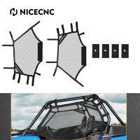 NiceCNC Cage Race Window Nets ม้วนกรงตาข่าย Guard แผงด้านข้างสำหรับ Polaris RZR 570 800 XP 1000 XP TURBO 900 60นิ้ว2015-2022