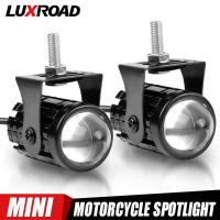 Motorcycle Auxiliary LED Headlights Spotlights Mini Projector Fog Light Front Driving Lamp White 6000K Yellow 3000K Accessories