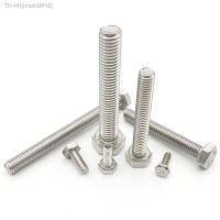 M5 M6 M8 M10 M12 M14 M16 A2-70 304 Stainless Steel DIN933 External Hex Screw Outer Hexagon Head Bolt Lengthen Thread 30-250mm