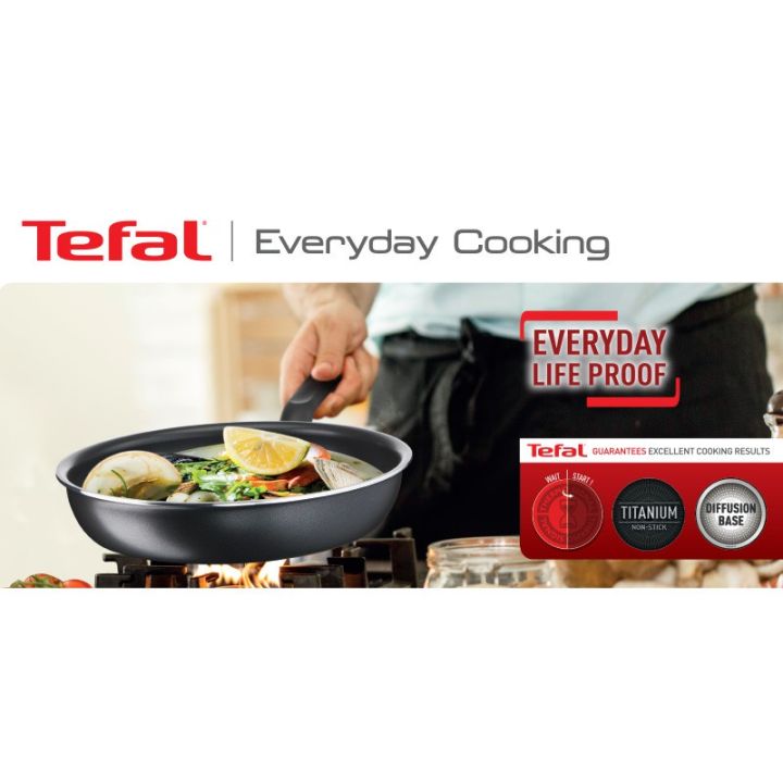 tefal-กระทะแบน-กระทะก้นแบน-everyday-cooking-ขนาด-24-ซม-กระทะทอด-ผัด-กระทะทีฟาล์ว-กระทะท้องแบน-เคลือบไทเทเนียม-ใช้ได้กับเตาบางประเภท