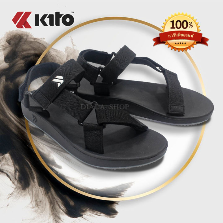 kito-a18-รองเท้าแตะรัดส้น-รองเท้าผู้หญิง-รองเท้าผู้ชาย-รองเท้ารัดส้นสายผ้า-รองเท้ารัดส้นรุ่นใหม่-รองเท้าวัยรุ่น-รองเท้ารัดส้นแบบแปะ