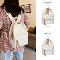 Primary school students junior high school students college students schoolbags canvas backpacks girls 2023 new simple and large-capacity backpacks 【QYUE】