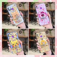 Original TPU Phone Case For Tecno POP4/BC2 Cute Anti-dust Silicone Waterproof Cartoon Fashion Design Soft Case foothold