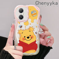 เคส Chenyyyka สำหรับ Infinix เคสสำหรับ20i Infinix ขายดี20 Hot Play Hot 30 30i Hot 30 Play เคสลายหมีน้ำผึ้งน่ารักสีสันสดใสเคสมือถือกันกระแทกแบบใสนิ่มเนื้อครีมสร้างสรรค์ปลอกป้องกันซิลิโคนโปร่งใสลายกล้องถ่ายรูป