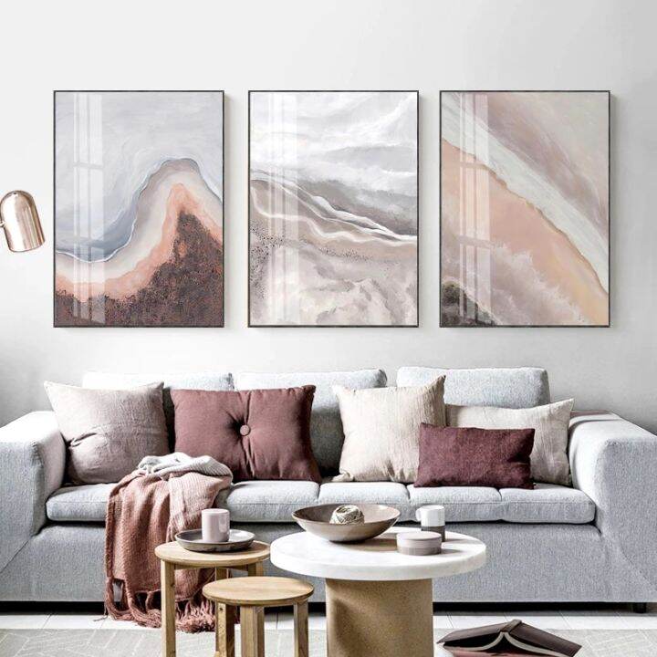 blush wall art canvas