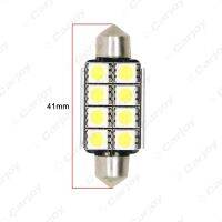 LEEWA 1pc White 39mm 41mm 1.5W 6000K 120-Lumen 5050 8LED Car Festoon Dome Reading LED light CA2627