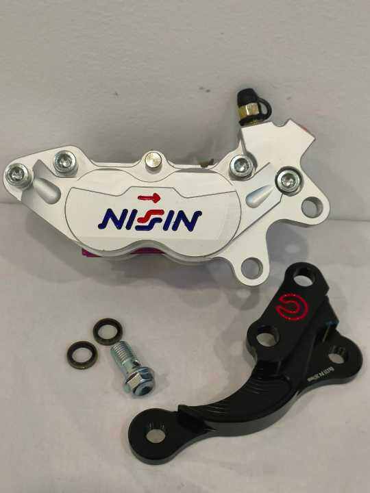 Nissin Caliper Pump Yamaha Lc135 Lc 135 Front P4 Silver Caliper Brake