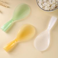 ☬ Durable Rice Cooker Spoons Tasteless Clear Design Rice Spoons Standing Smooth Rice Spoons Kitchen Supplies