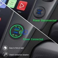 36W QC 3.0 Touch Switch Waterproof Universal Motorcycle DVR USB Boat Camera For Phone Charger GPS Car Socket Dual Tablet Truck O9Y6