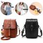 Women Mobile Phone Bag Leather Cross-body Mini Purse Wallet Shoulder Pouch thumbnail