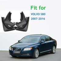 รถบังโคลนSสำหรับVolvo S80 2007-2016แผ่นกันโคลนล้อรถยนต์บังโคลนบังโคลนกันแดด2015 2014 2013 2012 2011 2010