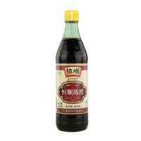 น้ำส้มสายชูดำอาหารจีน เปรี้ยวหอมกำลังดี ยี่ห้อเหิงชุ่น HengShun Vinegar 恒顺陈醋500ml ฉลากน้ำตาล