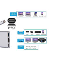 USB C HDMI Type C Hdmi Mac 3.1อะแดปเตอร์แปลง Typec เป็น HDMIUSB 3.0Type-C อลูมิเนียมสำหรับ Apple อะแดปเตอร์ USBC ฮับ