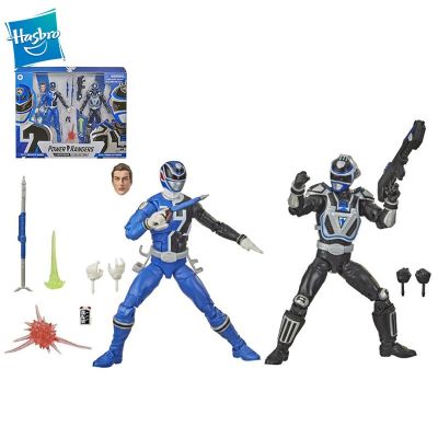 Hasbro พาวเวอร์เรนเจอรส์ SPD B-Squad Blue Ranger With SPD A-Squad Blue Ranger 2ชุดตุ๊กตาขยับแขนขาได้ร่วมของขวัญสำหรับเด็กโมเดล