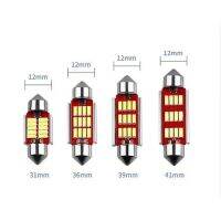 Automobile LED Light Double Pointed Reading Light 31 36 39 41mm Roof License Plate Light 4014 Decoding Instrument Light