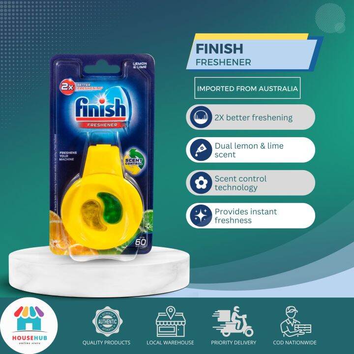 Finish Lemon & Lime Dishwasher Freshener, 15g Lazada PH