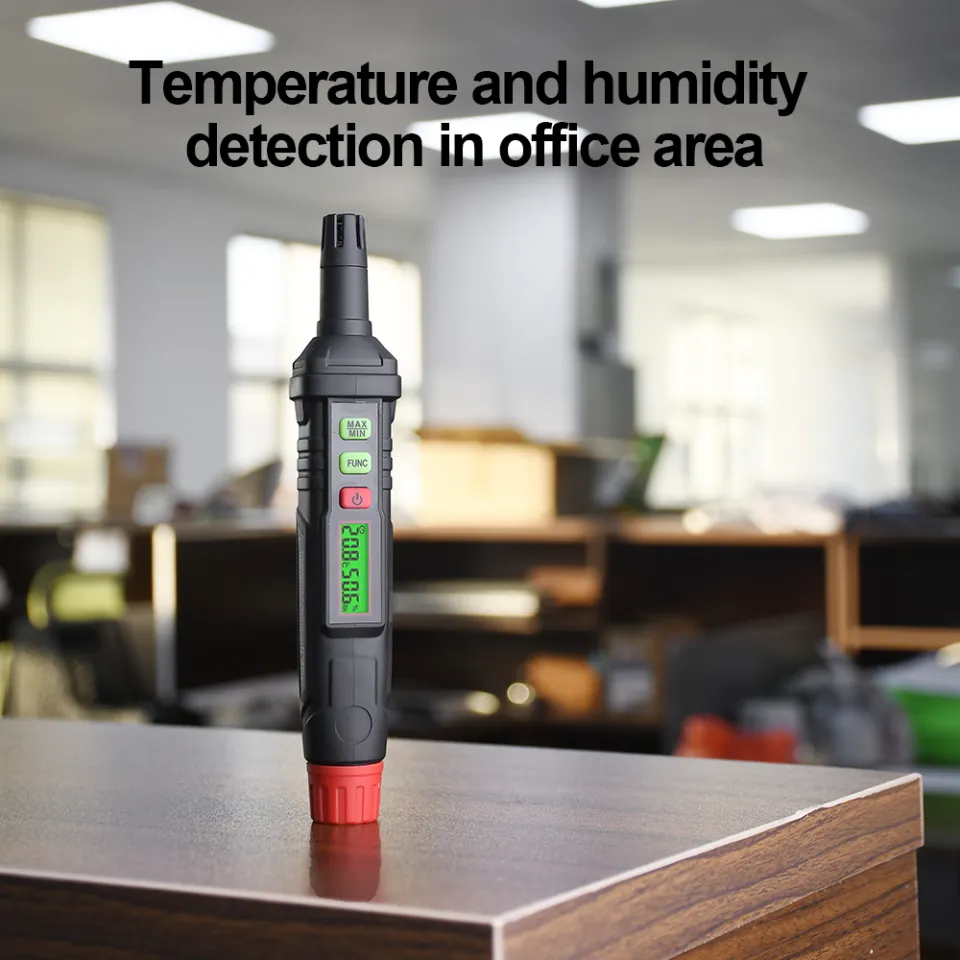 Portable Thermo-Hygrometer 4-in-1 Digital Psychrometer Mini