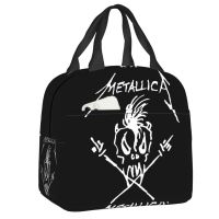 ☄❖☒ Scary Guy Metallicas Lunch Bag Thermal Cooler Insulated Bento Box For Women Kids School Children Beach Camping Food Tote Bags