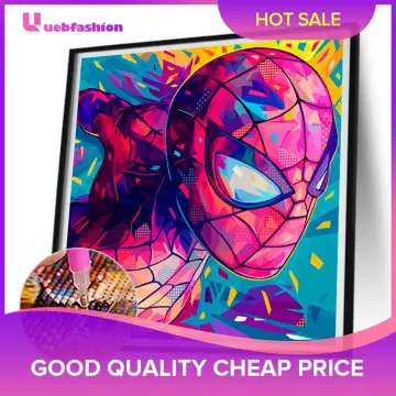 Diamond Painting Marvel Movie Anime Superhero Diamond Mosaic Spiderman  Captain America Embroidery Cross Stitch Kits Home Decor