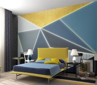 ✠☃☌ Custom wallpaper 3d geometric polygon background wall