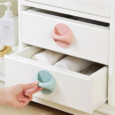 【CW】Self Adhesive Sliding Door Handles for Door Glass Window Cabinet Drawer Wardrobe Knobs Handle Push-pull Home Punch-free Supplies