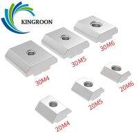 KINGROON 100pc 50pc M4 M5 M6 T Block Square Nuts T-Track Sliding Hammer Nuts for Fastener 2020 3030 Aluminum Profile