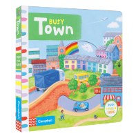 Busy town busy series paperboard Office Book Urban Office operation Book Interactive English story picture book for 3-6 years old English original imported childrens book