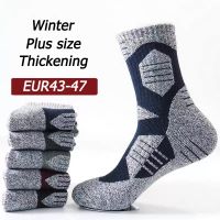 【jw】☞♗  5 Pairs/Set Mens Outdoor Keep Warm Cycling Hiking Skiing Thermal Men Crew Socks