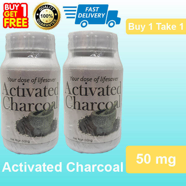 BUY 1 TAKE 1 PURE Activated Charcoal Herbal Organic Food Supplement 100 ...