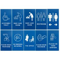 【LZ】♘✽  FuWell Acrylic Sign UV Screen Doorplate Printing Signboard for Mens and Womens Restrooms