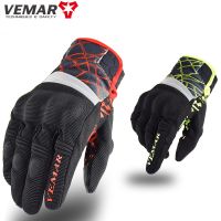 【CW】VEMAR Summer Touch Screen Motorcycle Riding Glove Full Finger Mesh Breathable Motocross Glove luvas moto MTB Dirt Bike Gloves XS