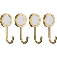 Self Stick Gold Brass Shell Decorative Wall Hooks Towel Rack Coat Hook Bath Jewelry Key Hangers Hallway Wall Clothes Bags Hook Clothes Hangers Pegs