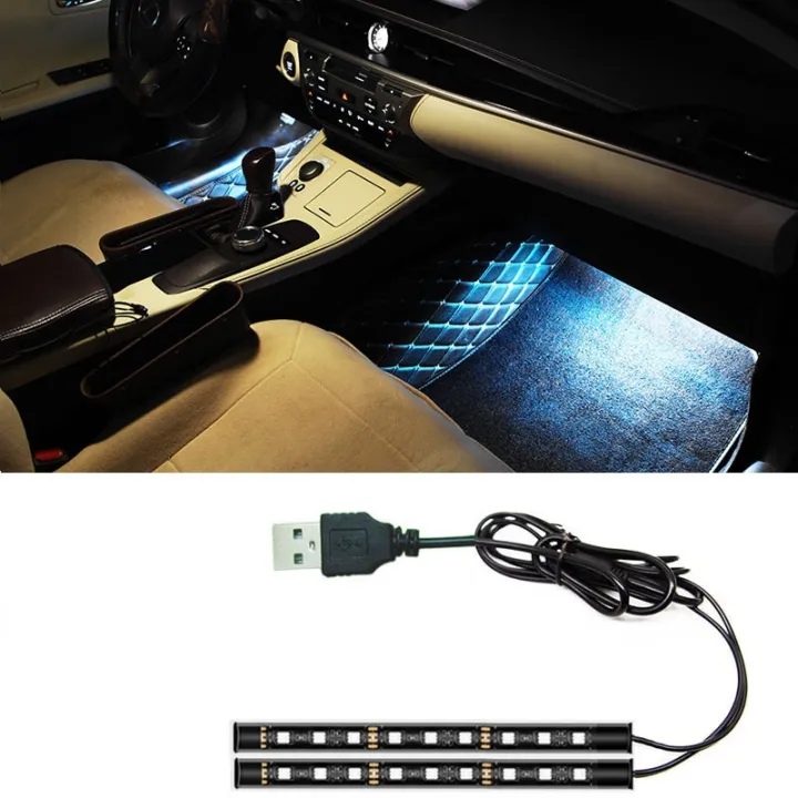 18cm-led-car-neon-ambient-light-with-usb-ambient-lighting-rgb-car-interior-environmental-foot-light-kit-accessories