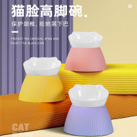 s Bowl Cat Feeder Bowl With Dog Cat Food Drink Bowls Stainless Steel Double Heightened Neck Guard