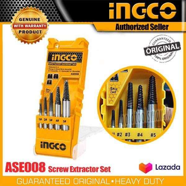 INGCO ASE008 Screw Extractor Set 3mm to 18mm Lazada PH