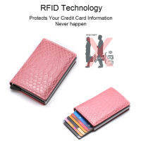 DIENQI Rfid Wallet Small Mini Leather Wallets Cash and Cardholder Men Women Vintage Pink Money Bag Slim Magic Wallet Purse Wolet