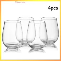 Hassanne 4 pcs Unbreakable Wine glasses shatterproof แก้วพลาสติกปลอดภัยเบียร์ถ้วย