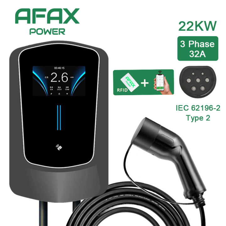 AFAX EVSE Wallbox EV Car Charger Electric Vehicle Charging Station Wall ...