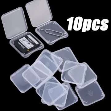 10PCS Micro SD TF SDHC Memory Card Case Clear Holder Storage Box Plastic Acc