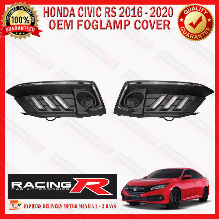 Honda Civic RS 20162020 OEM DRL Foglamp Cover ( Fog Lamp Car