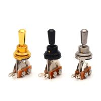 Metal Knob Open 3 Way Toggle Guitar Switch For Electric Guitar Black Chrome Gold