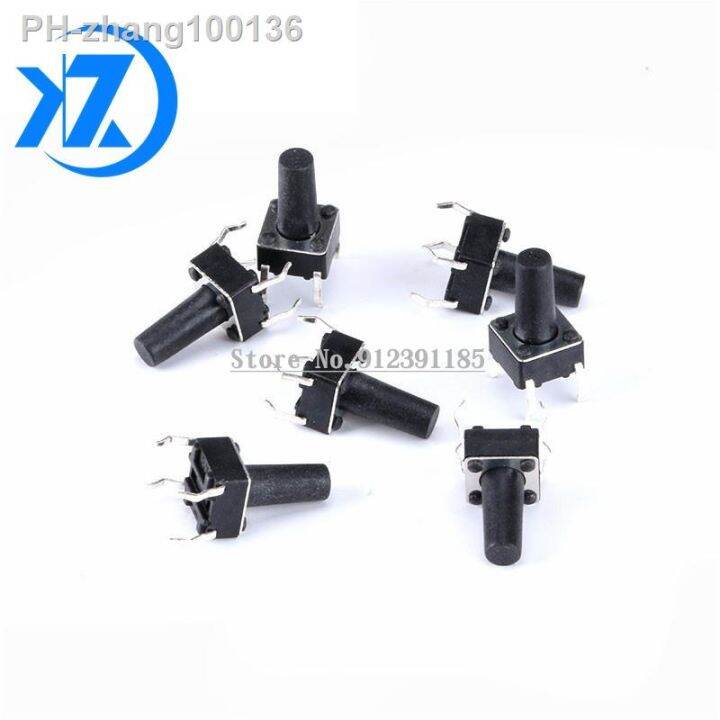 20pcs-6x6-push-button-switch-dip-6x6x4-3-light-touch-switch-6x6x4-3-5-6-7-8-9-10-11-12-13mm-the-power-switch-4pins